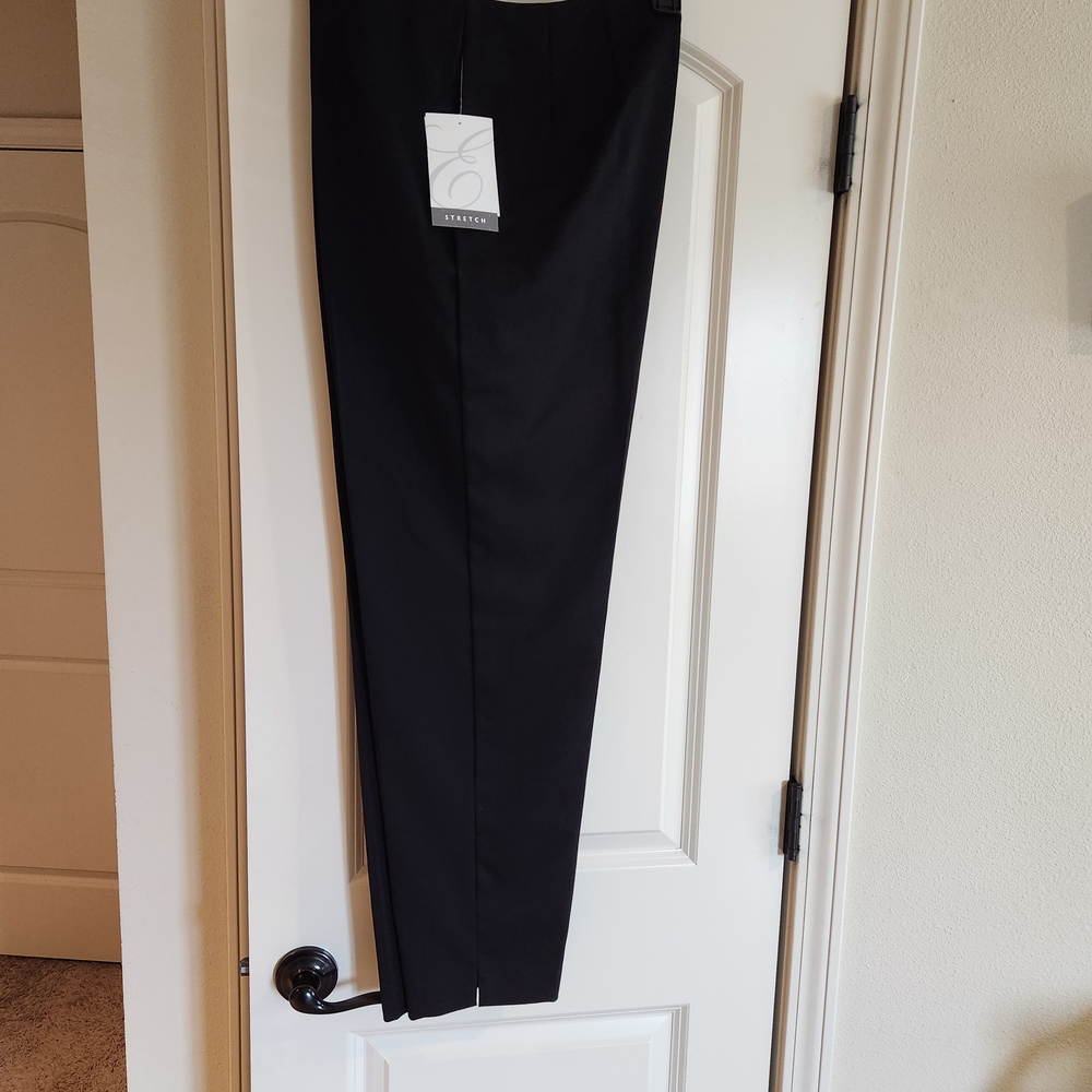 New Emma James Classic Black Straight Leg Pants